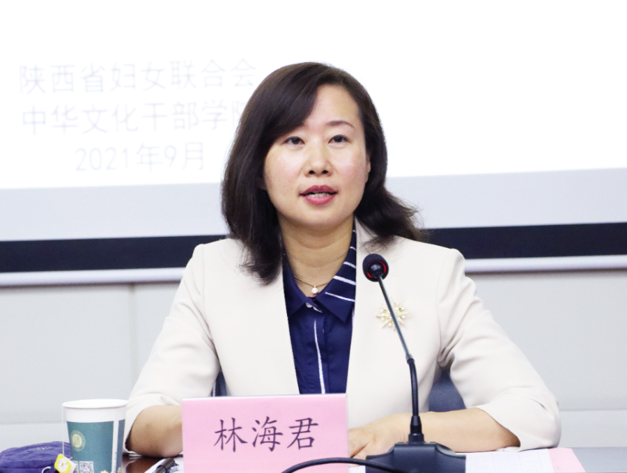 陜西省婦聯系統家庭教育骨干能力建設培訓班林海君致辭